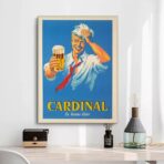 vintage french beer poster