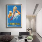 vintage french beer poster