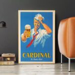 vintage french beer poster