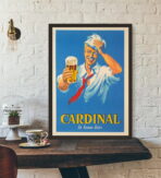 vintage french beer poster