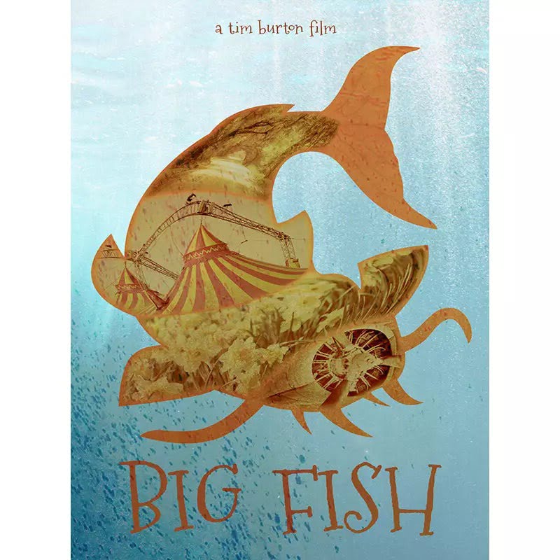 poster big fish vintage poster big fish vintage