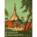 vintage burma poster
