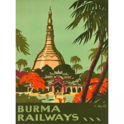 vintage burma poster