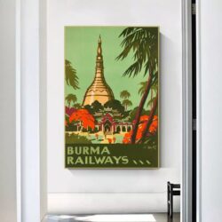 vintage burma poster