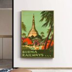 vintage burma poster