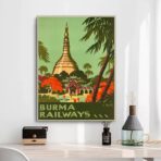 vintage burma poster