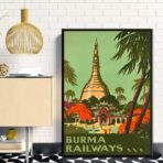 vintage burma poster