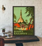 vintage burma poster