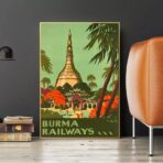 vintage burma poster