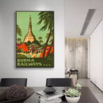 vintage burma poster