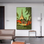vintage burma poster