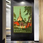 vintage burma poster