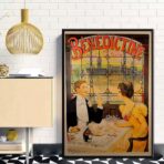 vintage bistro poster