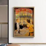 vintage bistro poster