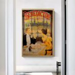 vintage bistro poster