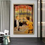 vintage bistro poster