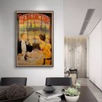 vintage bistro poster