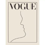vintage white poster