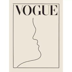 vintage white poster