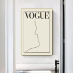 vintage white poster