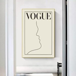 vintage white poster