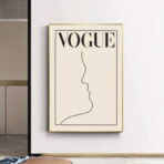 vintage white poster