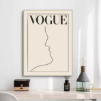 vintage white poster