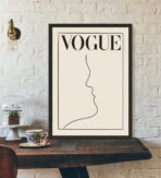 vintage white poster