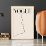 vintage white poster