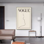 vintage white poster