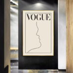 vintage white poster