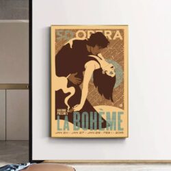 vintage bohemian poster