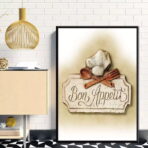 vintage bon appetit poster