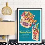 vintage candy poster