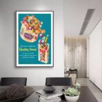 vintage candy poster