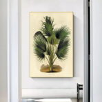 vintage botanical poster palm tree