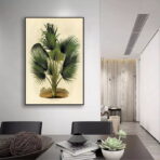 vintage botanical poster palm tree