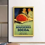 vintage butchery poster