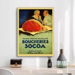 vintage butchery poster