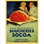 vintage butchery poster