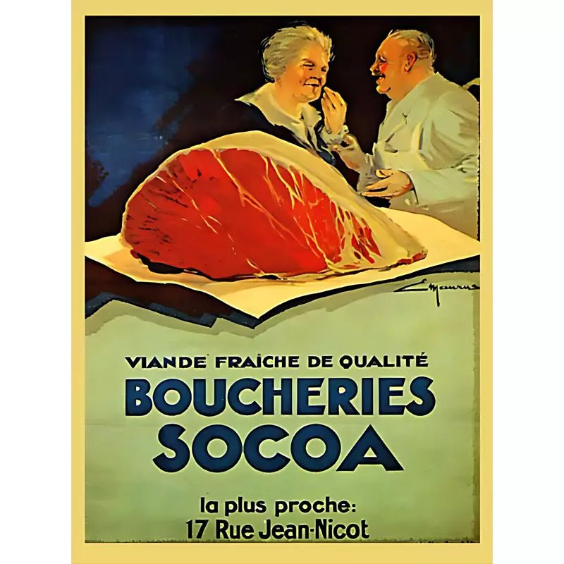 vintage butchery poster vintage butchery poster