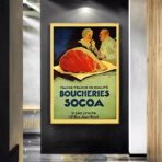 vintage butchery poster