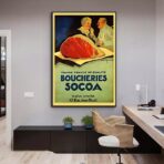 vintage butchery poster