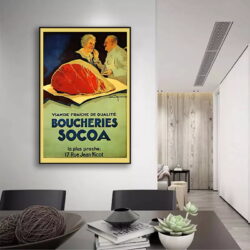 vintage butchery poster