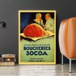 vintage butchery poster