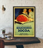 vintage butchery poster