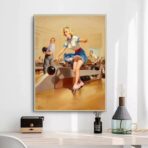 vintage bowling poster