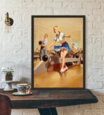 vintage bowling poster