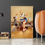 vintage bowling poster