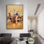 vintage bowling poster